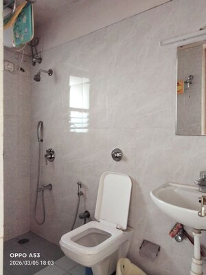 Bathroom in 3 BHK Apartment at Chaitanya Tower, Prabhadevi – for Rent