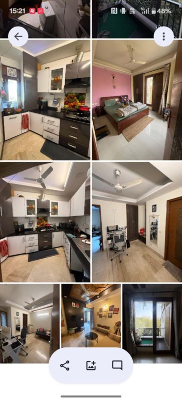 Master Bedroom, chittaranjan park 3 Bedroom 1150 Sq.Ft. Builder Floor In Chittaranjan Park Delhi 10129979