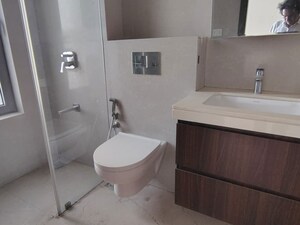 Bathroom in 3 BHK Apartment at Piramal Vaikunth, Balkum Pada – for Rent