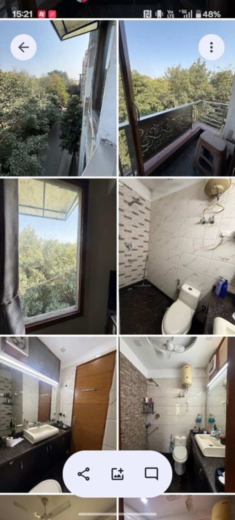 Master Bedroom, chittaranjan park 3 Bedroom 1550 Sq.Ft. Builder Floor In Chittaranjan Park Delhi 10130017