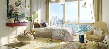 Bedroom in 3 BHK Apartment at Mahalaxmi Racecourse – for Sale