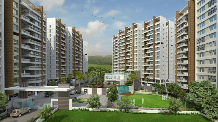 Exterior View, goel-ganga-hill-shire-phase-2 2 Bedroom 985 Sq.Ft. Apartment In Wagholi Pune 10129933