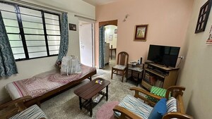 Living Room in 1 BHK Apartment at Kothrud – for Rent