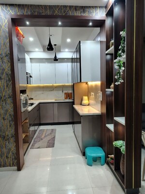 Kitchen in 3 BHK Builder Floor at BPTP Parkland Pride, Sector 77 – for Rent