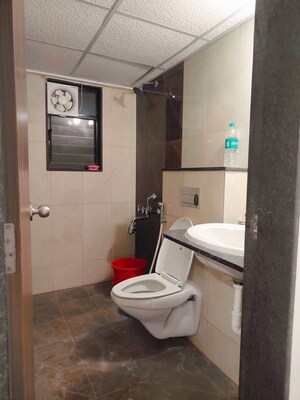 Bathroom in 1 BHK Apartment at Blue Berry, Kharadi – for Rent