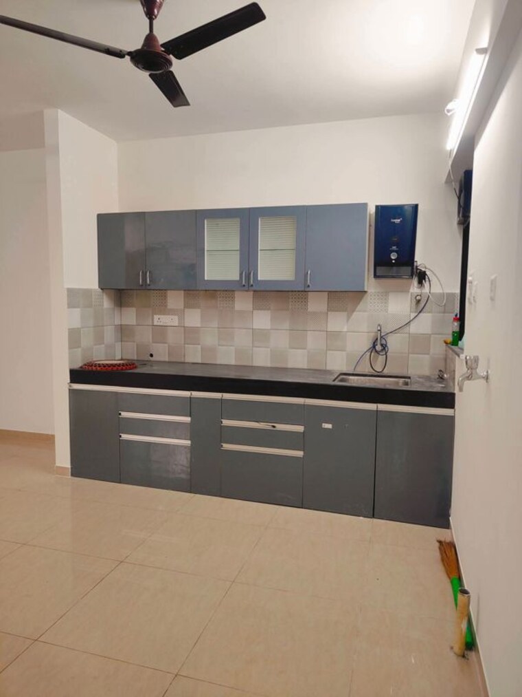 Kitchen, blue-berry 1 Bedroom 560 Sq.Ft. Apartment In Kharadi Pune 10130195