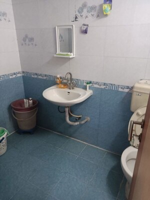 Bathroom in 2 BHK Apartment at Suvarnayug Society, Aundh – for Rent
