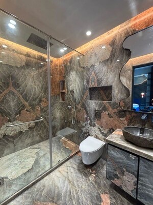 Bathroom in 4 BHK Apartment at Raheja Imperia, Worli – for Rent