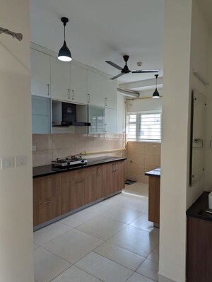 Kitchen in 3 BHK Apartment at Prestige High Fields, Gachibowli – for Rent
