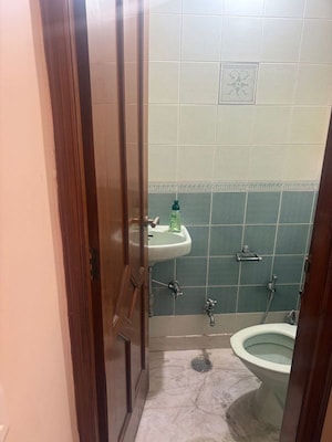 Bathroom in 2 BHK Builder Floor at East Of Kailash – for Rent
