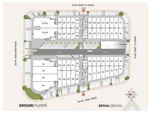 Floor Plan in  Shop at Sayajigunj – for Rent