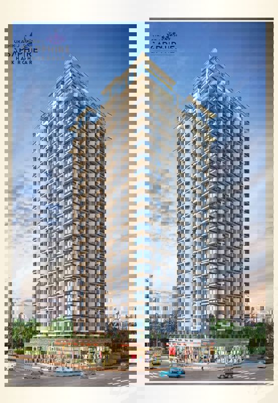 2 BHK + Pooja Room 1050 Sq.Ft. Apartment in Giriraj Sapphire