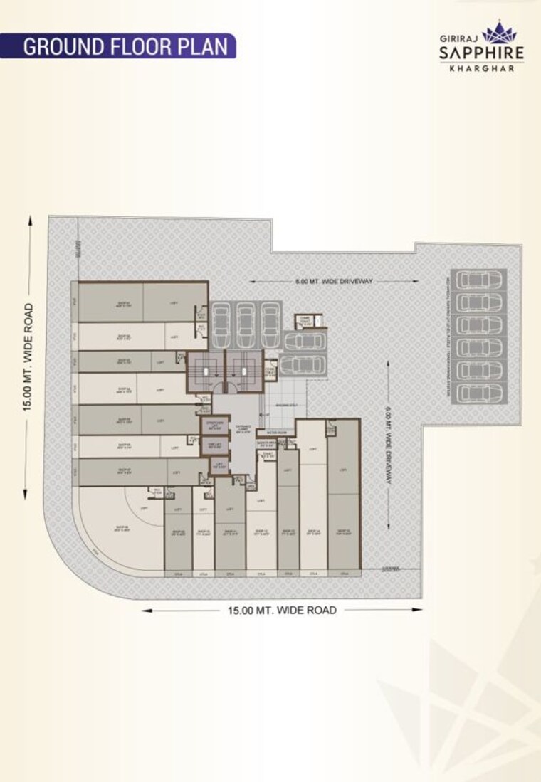 Floor Plan, giriraj-sapphire 2 Bedroom 1050 Sq.Ft. Apartment In Kharghar Sector 35e Navi Mumbai 10130654