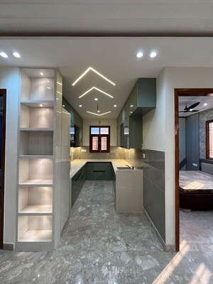 Kitchen in 4 BHK Builder Floor at Deep Vihar – for Sale