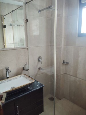 Bathroom in 3 BHK Builder Floor at Sarvodaya Enclave – for Rent