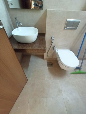 Bathroom in 3 BHK Apartment at Godrej Prime, Chembur – for Rent
