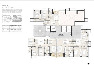 Floor Plan in 2 BHK Apartment at Rustomjee Vista Bay, Parel – for Sale