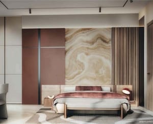 Bedroom in 3 BHK Apartment at Rustomjee Vista Bay, Parel – for Sale