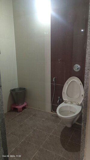 Bathroom in 3 BHK Apartment at Omkar Emerald, Baner – for Rent