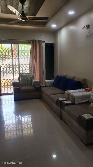 Living Room in 3 BHK Apartment at Omkar Emerald, Baner – for Rent