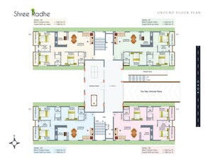 Floor Plan in 3 BHK Apartment at Tupudana – for Sale