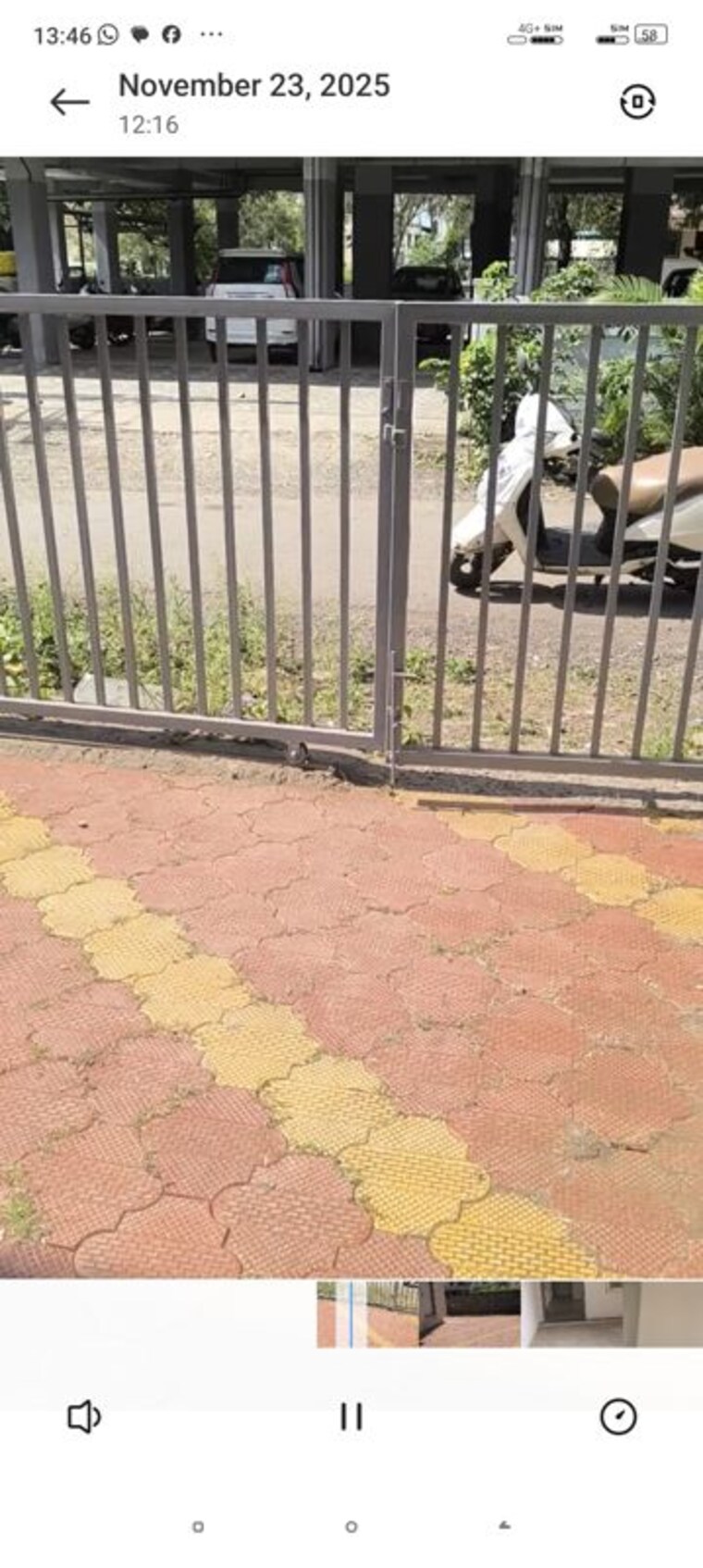 Balcony, vijaynagar 2 Bedroom 1300 Sq.Ft. Builder Floor In Vijaynagar Sangli 10129631