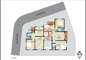 Floor Plan in 2 BHK Apartment at Savedi – for Sale