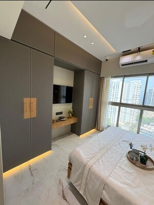 Bedroom in 3 BHK Apartment at Chandak Greenairy, Borivali East – for Sale