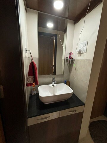 Bathroom in 2 BHK Apartment at Skyline Avenue, Moshi – for Rent