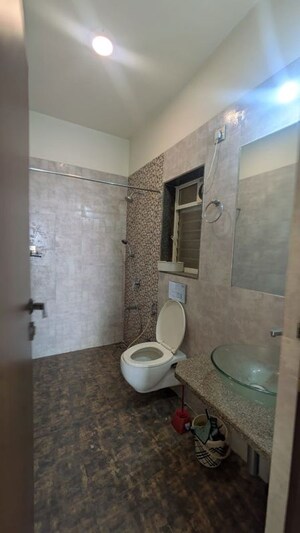 Bathroom in 2 BHK Apartment at Omkar Veda Exclusive, Parel – for Rent