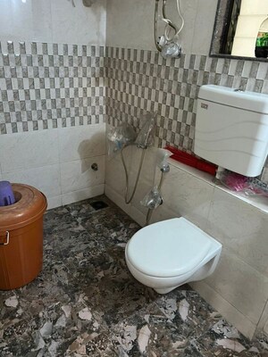 Bathroom in 1 BHK Apartment at Galaxy Vasai, Vasai East – for Rent
