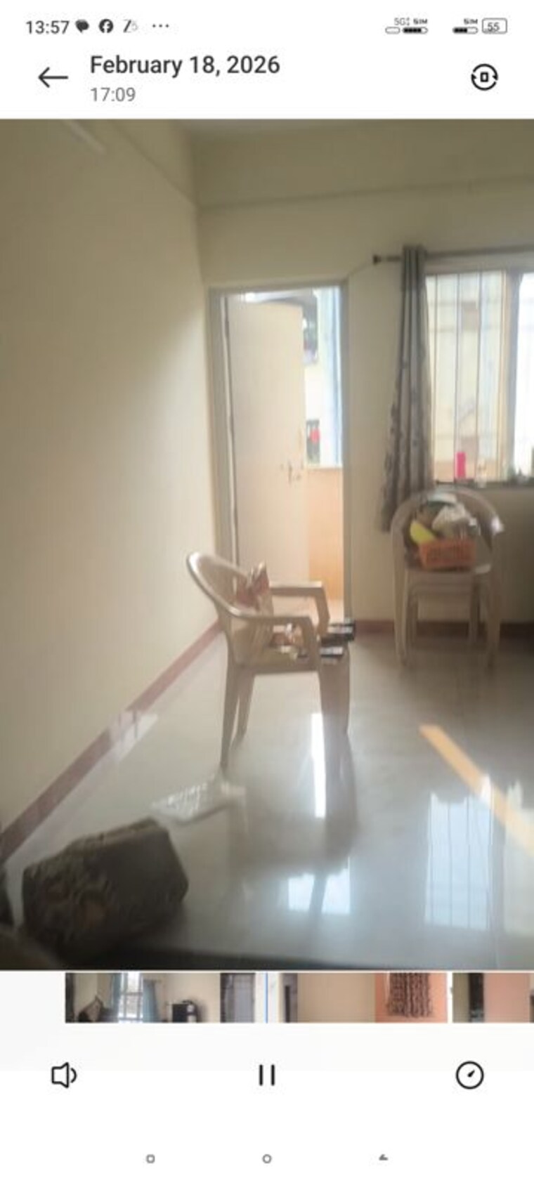 Living Room, 100 feet road 3 Bedroom 1500 Sq.Ft. Apartment In 100 Feet Road Sangli 10132582