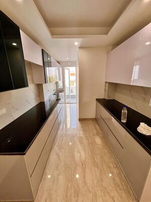 Kitchen in 3 BHK Builder Floor at Ansal Sushant Lok I, Sector 43 – for Rent