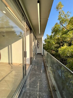 Balcony in 3 BHK Builder Floor at Sushant Lok I – for Rent