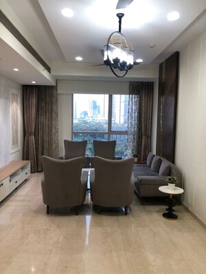 Living Room in 3 BHK Apartment at Bombay Realty Two ICC, Wadala – for Rent