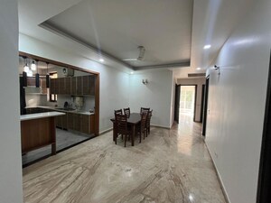 Living Room in 4 BHK Builder Floor at Unitech South City II, Sector 50 – for Rent