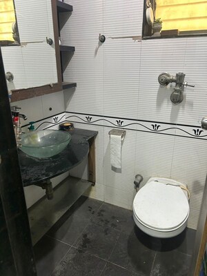 Bathroom in 2 BHK Apartment at Lake Pleasant, Powai – for Rent