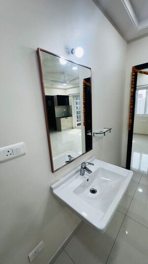 Bathroom in 3 BHK Apartment at Rajapushpa Provincia, Narsingi – for Rent