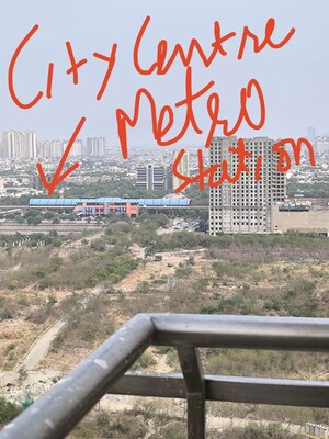 Balcony in 3.5 BHK Apartment at Wave Amore, Sector 32 – for Sale