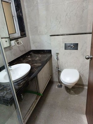 Bathroom in 3 BHK Apartment at L&T Crescent Bay T2, Parel – for Sale