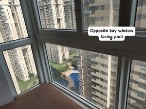 Balcony in 2.5 BHK Apartment at Bhartiya Nikoo Homes, Thanisandra Main Road – for Rent