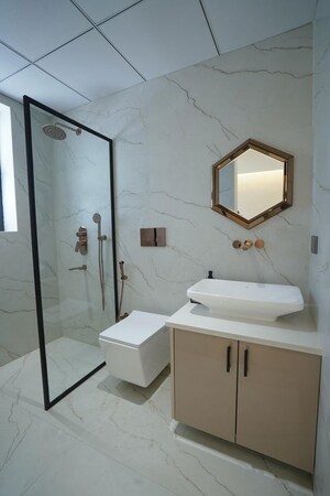 Bathroom in 3 BHK Apartment at The Suman Marvelous, Ramgarh Bhudda – for Sale