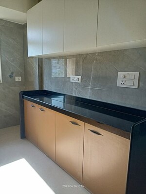 Kitchen in 2 BHK Apartment at Srishti Oasis Phase I, Bhandup West – for Rent