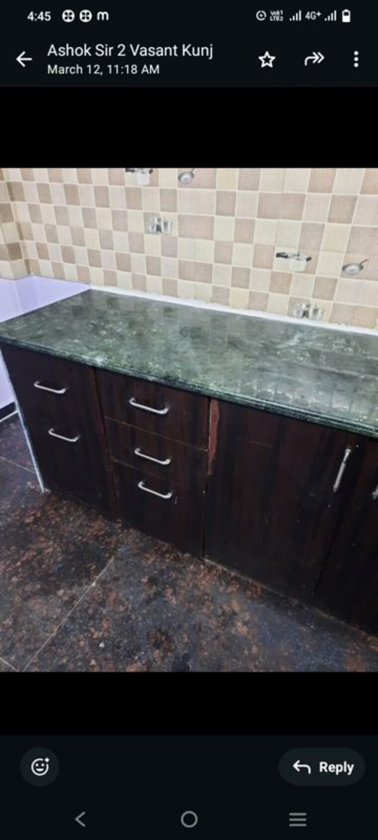 Kitchen, vasant kunj 2 Bedroom 1100 Sq.Ft. Builder Floor In Vasant Kunj Delhi 10135978