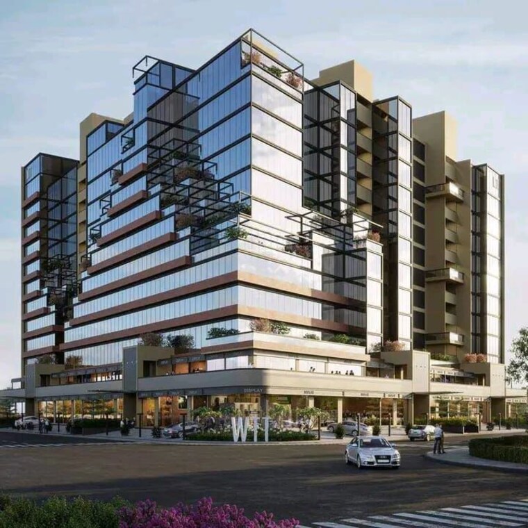 Exterior View, united-world-trade-tower Commercial Office Space 510 Sq.Ft. In Makarba Ahmedabad 10135987
