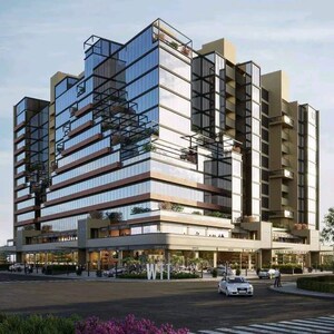  Office Space – Exterior View View at United World Trade Tower, Makarba - for Rent