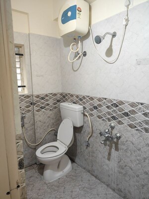 Bathroom in 2 BHK Builder Floor at Lb Shastri Nagar – for Rent