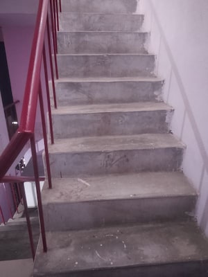 Staircase in 2 BHK Builder Floor at Lda Colony – for Rent