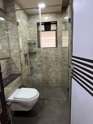 Bathroom in 3 BHK Apartment at Prabhadevi – for Rent