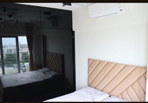 Bedroom in 3 BHK Apartment at Omkar Alta Monte, Malad East – for Rent
